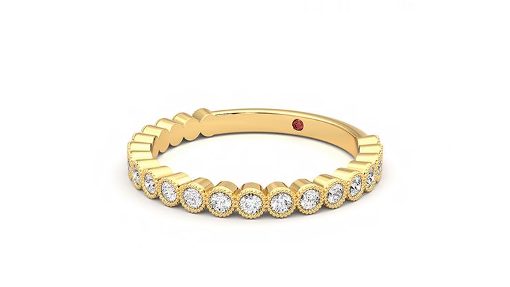 Taylor & Hart Wisteria Wedding Ring 360 degree image 25