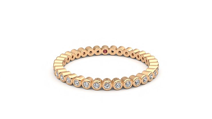 Taylor & Hart Yarrow Wedding Ring 360 degree image 1