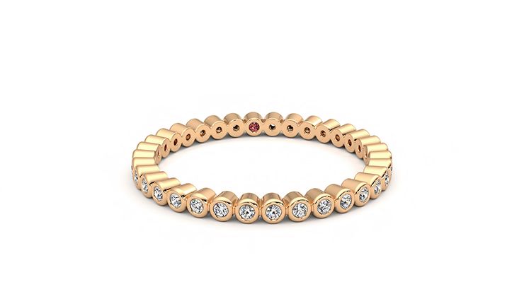 Taylor & Hart Yarrow Wedding Ring 360 degree image 2