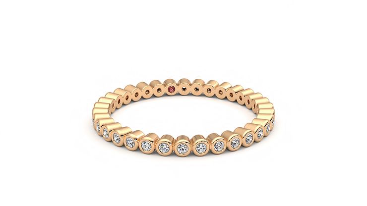 Taylor & Hart Yarrow Wedding Ring 360 degree image 3