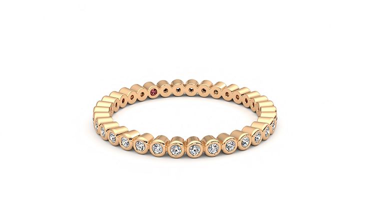 Taylor & Hart Yarrow Wedding Ring 360 degree image 5