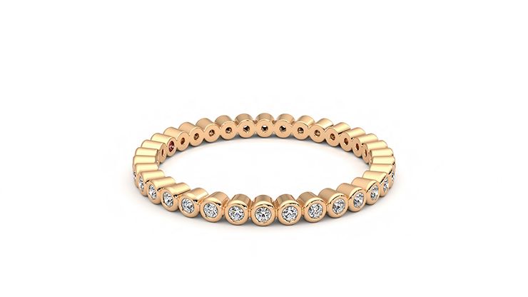 Taylor & Hart Yarrow Wedding Ring 360 degree image 8