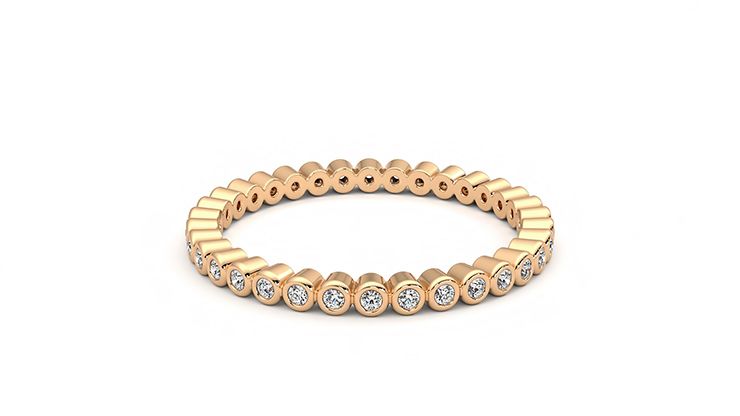 Taylor & Hart Yarrow Wedding Ring 360 degree image 18