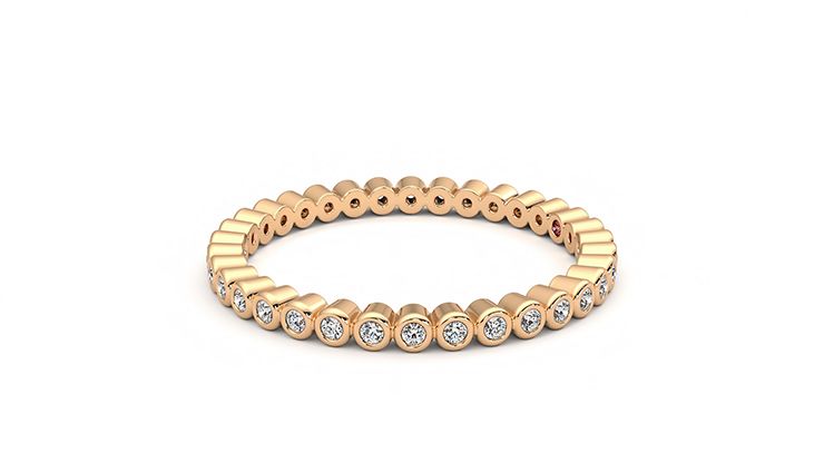 Taylor & Hart Yarrow Wedding Ring 360 degree image 22
