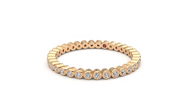 Taylor & Hart Yarrow Wedding Ring 360 degree image 26