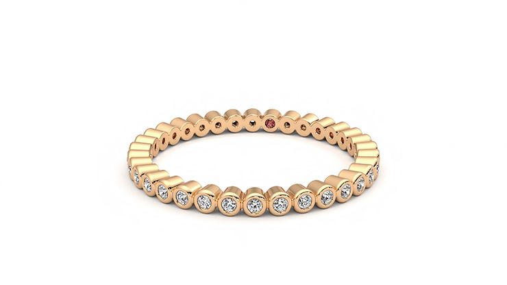 Taylor & Hart Yarrow Wedding Ring 360 degree image 27