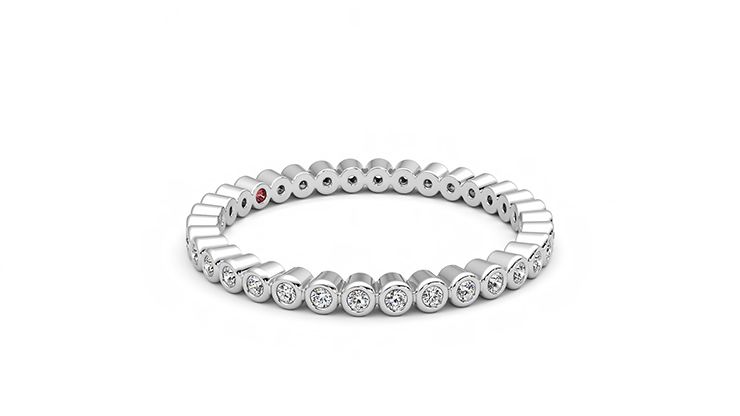 Taylor & Hart Yarrow Wedding Ring 360 degree image 7