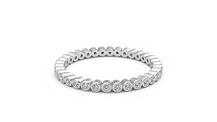 Taylor & Hart Yarrow Wedding Ring 360 degree image 10