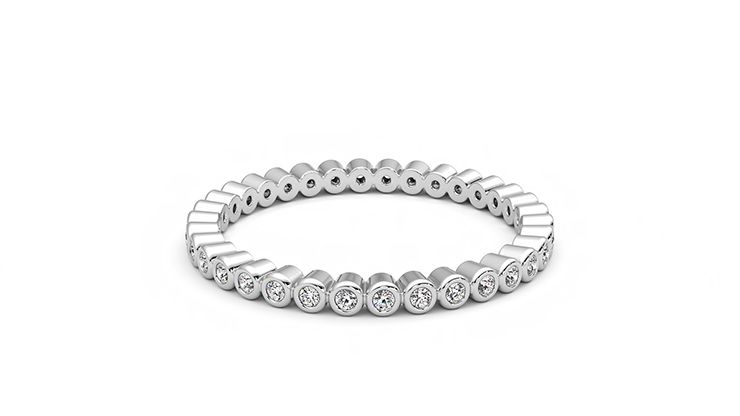 Taylor & Hart Yarrow Wedding Ring 360 degree image 11