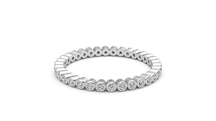 Taylor & Hart Yarrow Wedding Ring 360 degree image 14