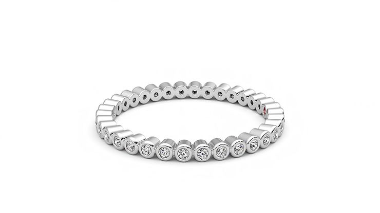 Taylor & Hart Yarrow Wedding Ring 360 degree image 21