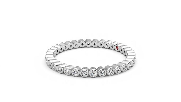 Taylor & Hart Yarrow Wedding Ring 360 degree image 23