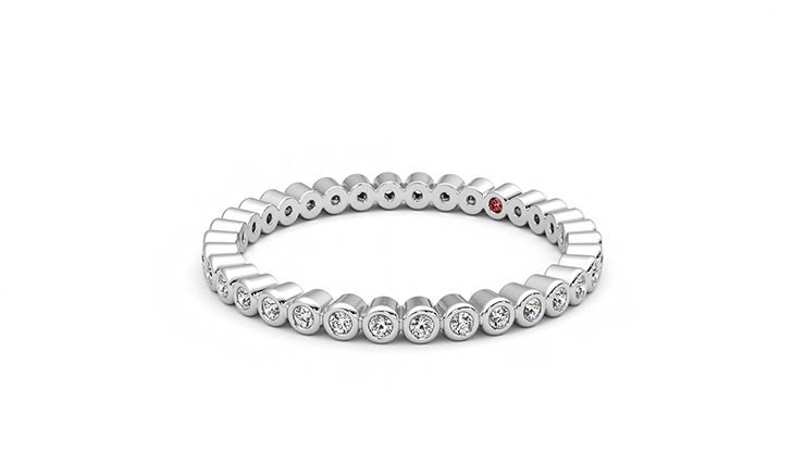 Taylor & Hart Yarrow Wedding Ring 360 degree image 24