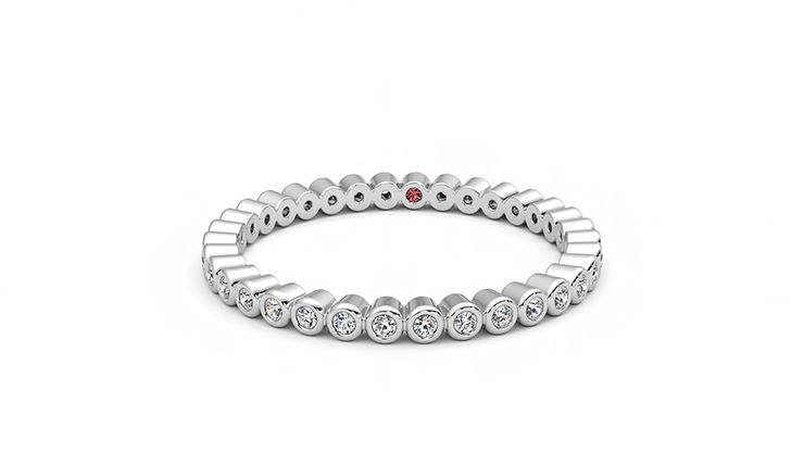 Taylor & Hart Yarrow Wedding Ring 360 degree image 28