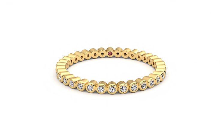 Taylor & Hart Yarrow Wedding Ring 360 degree image 1