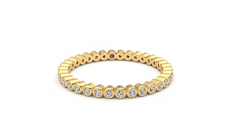 Taylor & Hart Yarrow Wedding Ring 360 degree image 2