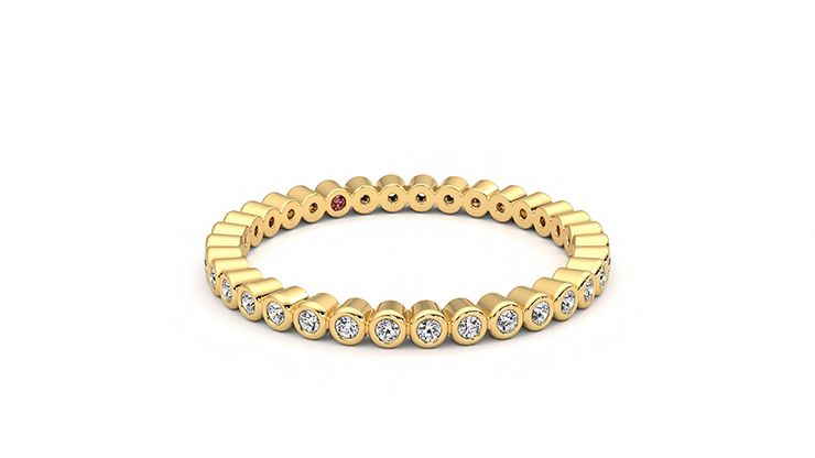 Taylor & Hart Yarrow Wedding Ring 360 degree image 5