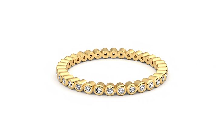Taylor & Hart Yarrow Wedding Ring 360 degree image 10