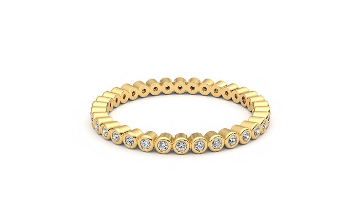 Taylor & Hart Yarrow Wedding Ring 360 degree image 22