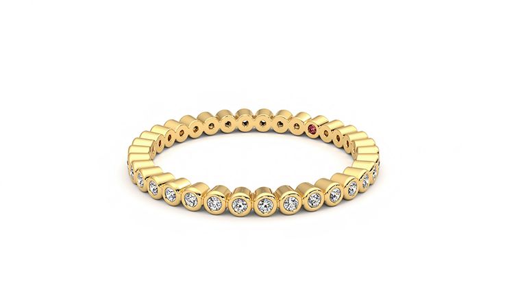 Taylor & Hart Yarrow Wedding Ring 360 degree image 24