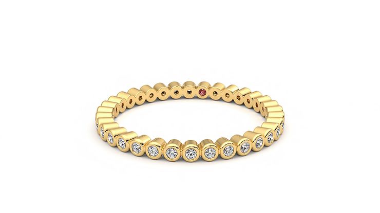 Taylor & Hart Yarrow Wedding Ring 360 degree image 27