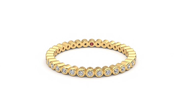 Taylor & Hart Yarrow Wedding Ring 360 degree image 29