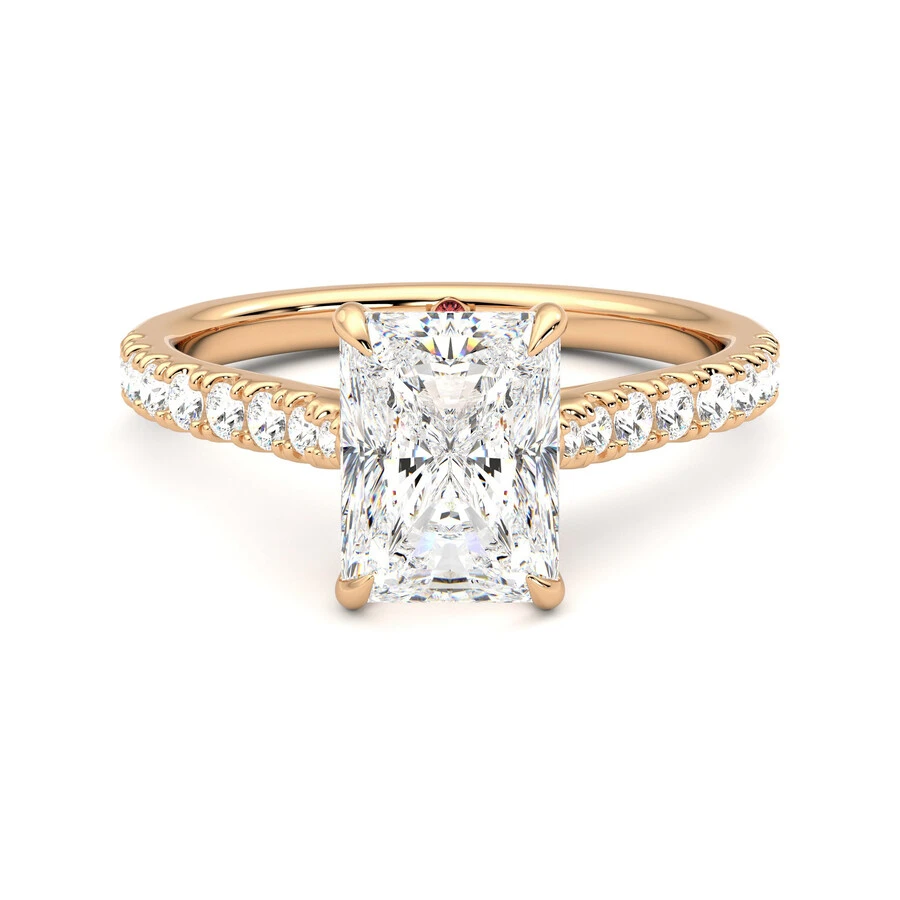 Aura princess-cut diamond ring