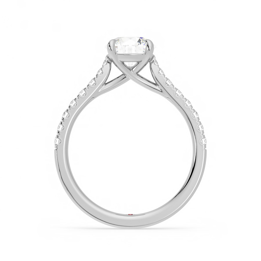 Aurora Ring - 0.90ct Round Diamond