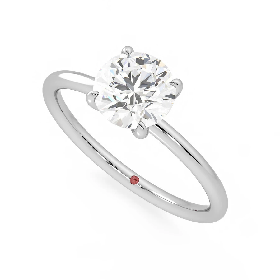 Demure Ring - 1.00ct Round Diamond