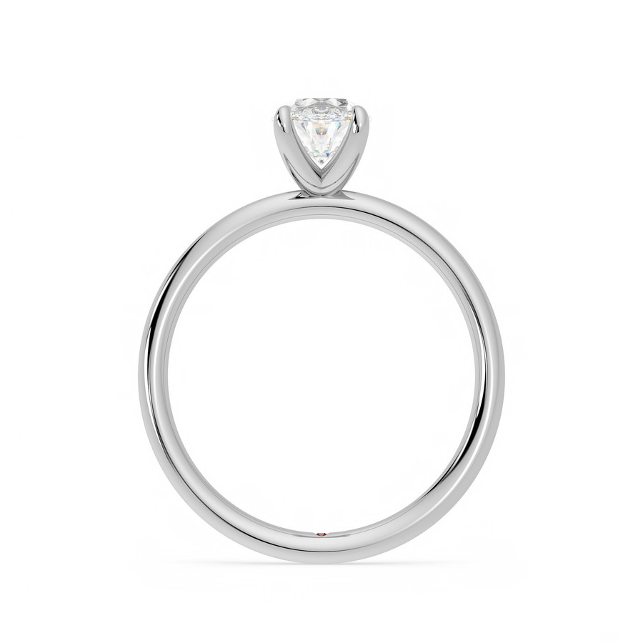 Demure Ring - 0.70ct Oval Diamond