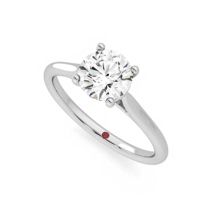 Round Cut Natural Certified Diamond Solitaire,Real 1 Ct Round
