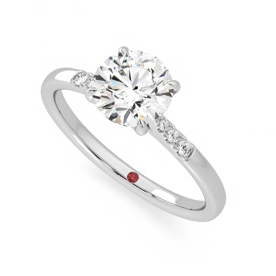 Lissome Ring - 0.70ct Round Lab-Grown Diamond