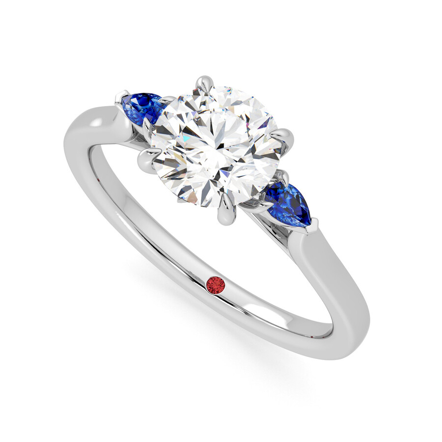 Faith Blue - 0.50ct Round Lab-Grown Diamond | Taylor & Hart